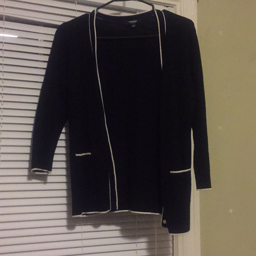 Black cardigan